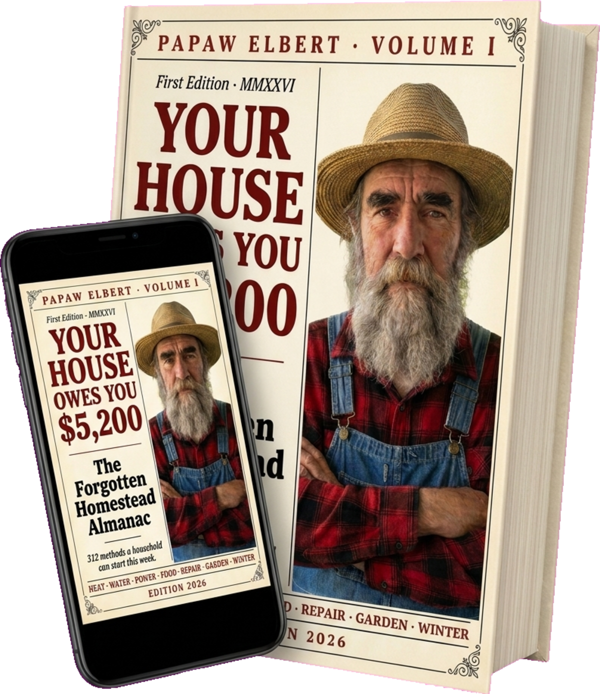 The Forgotten Homestead Almanac — hardcover and ebook